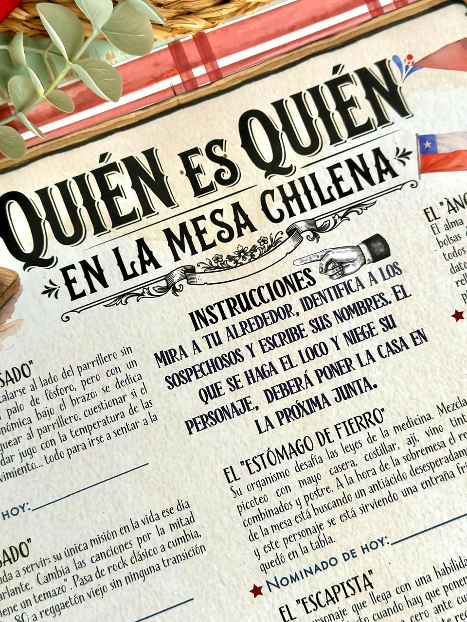 Individual Quien es Quien en la Mesa Chilena