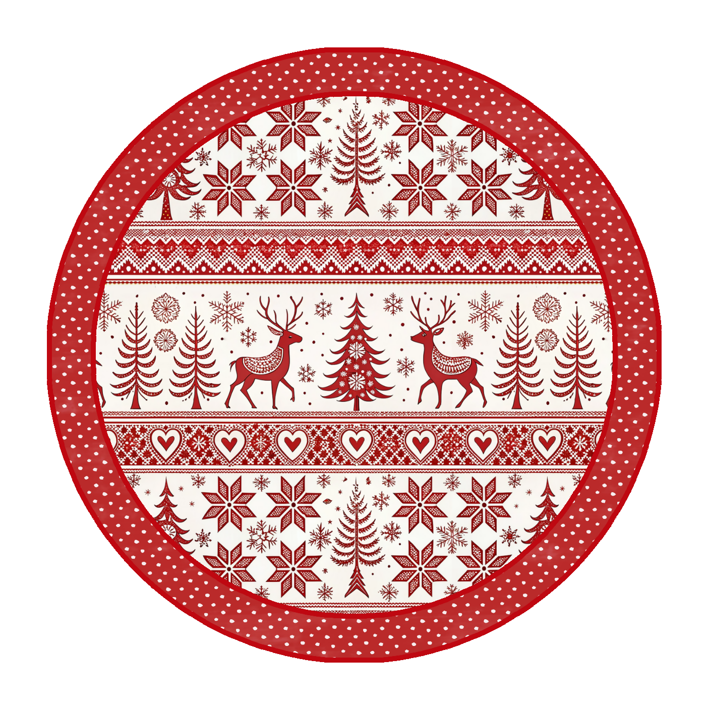 Set 6 posavasos Navidad Nordico