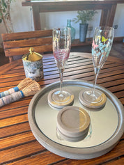 POSAVASOS HORMIGÓN ORO