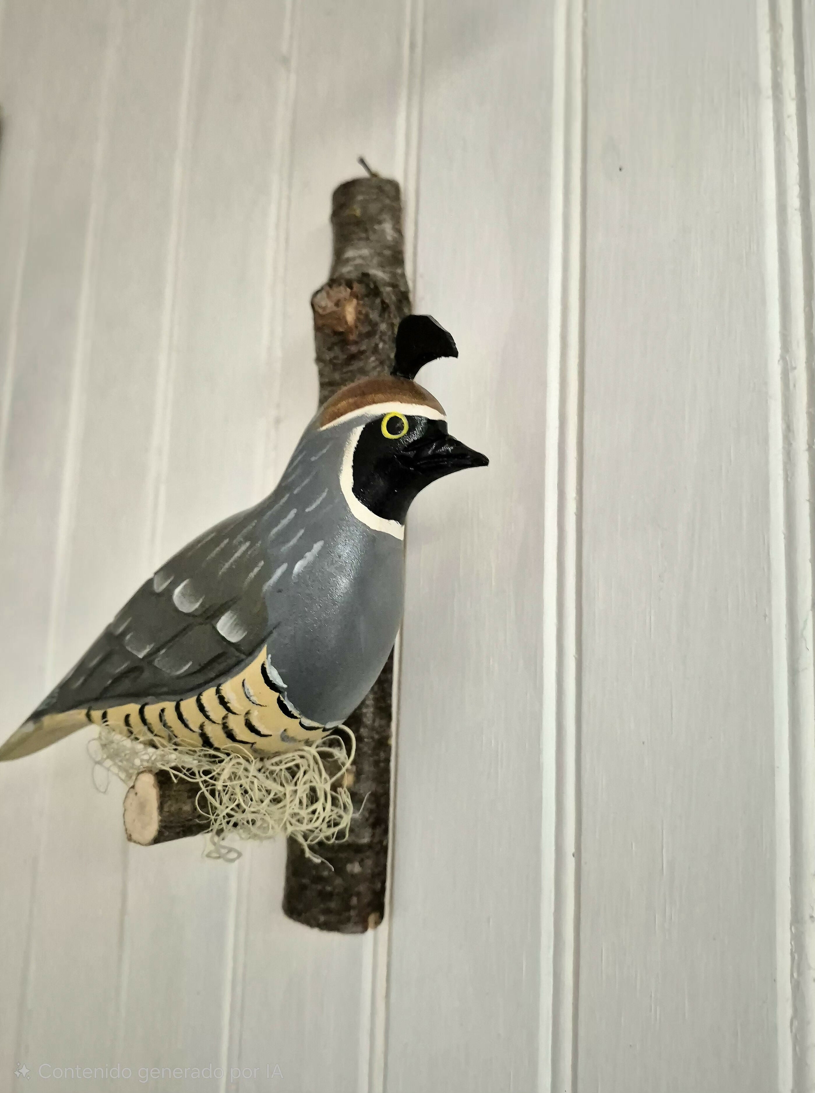 Pájaro tallado Codorniz
