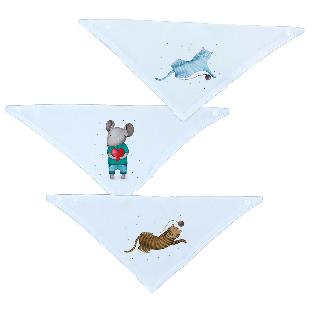 Set 3 Baberos – Bandanas Ratoncito