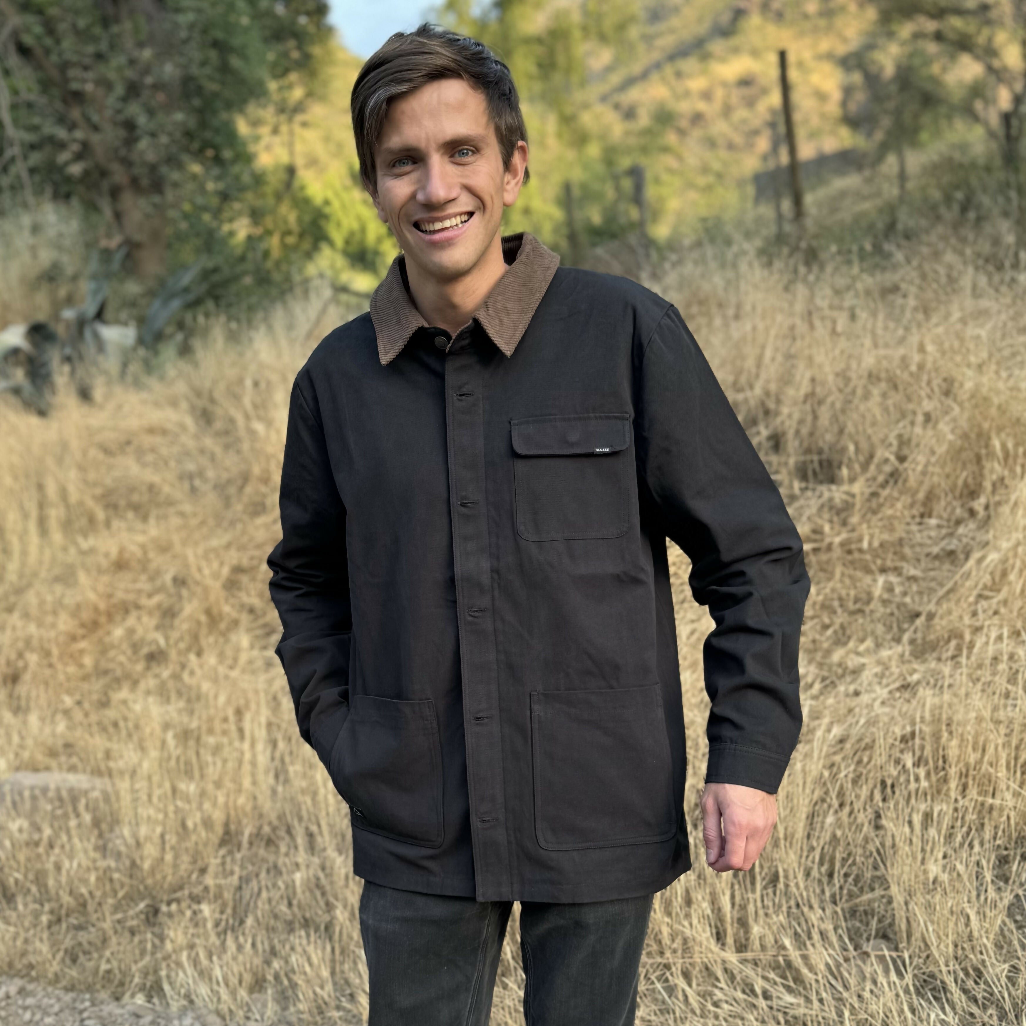 chaqueta canvas negra