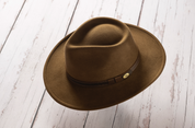 Sombrero paño lana - Color Hazel