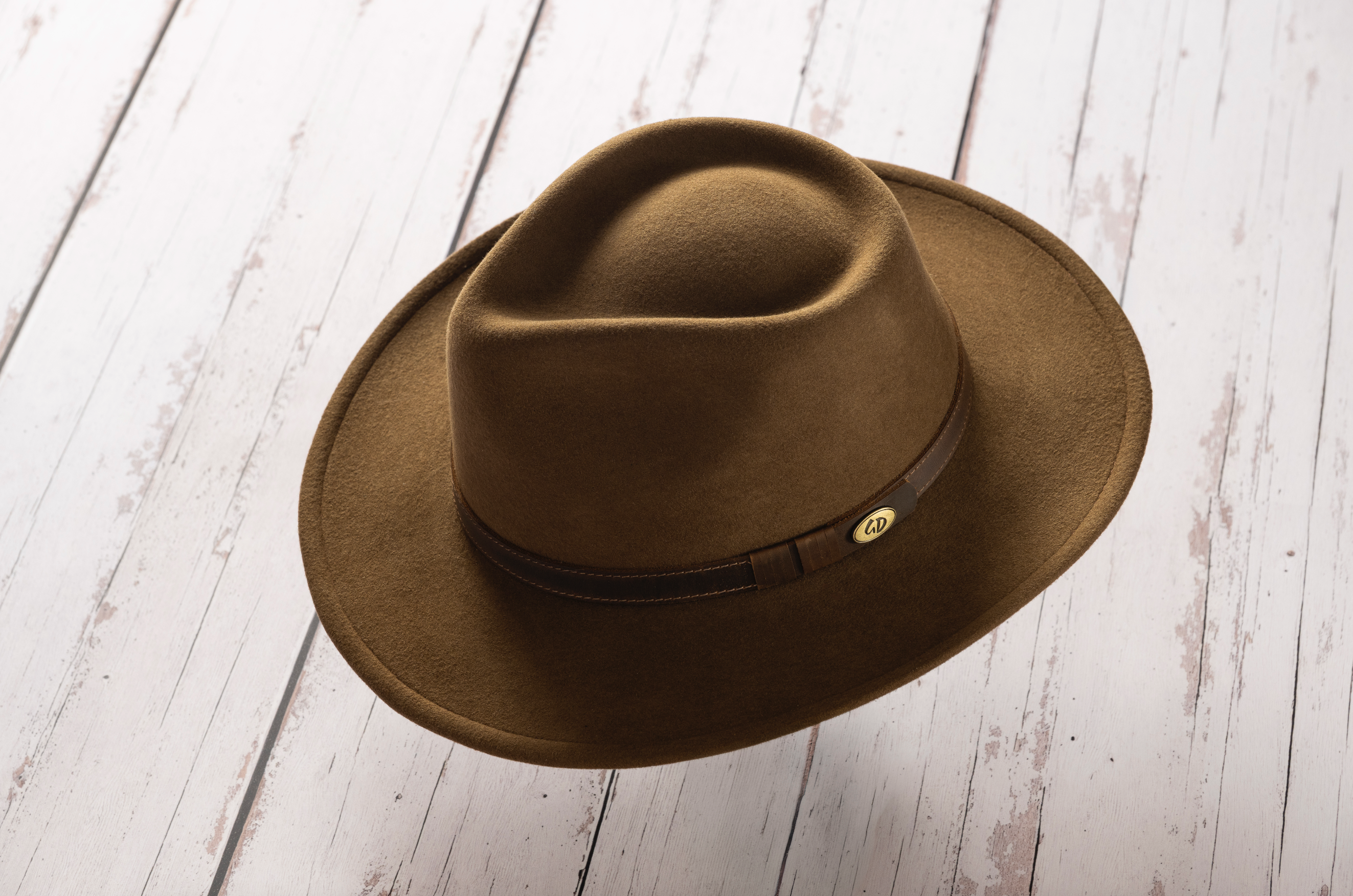 Sombrero paño lana - Color Hazel