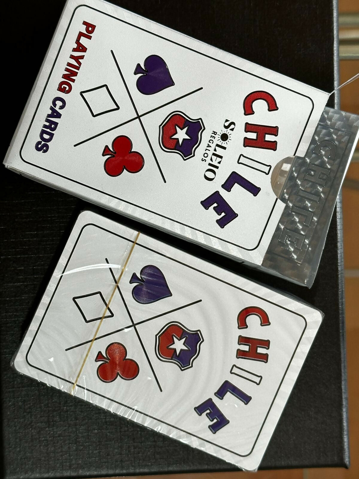 Mazo de Naipes Chile plastificados PET reciclado