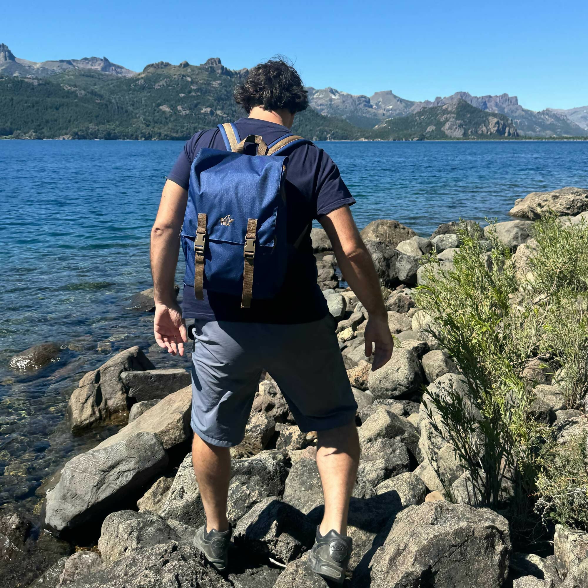 Mochila Notebook 15" Sustentable Azul