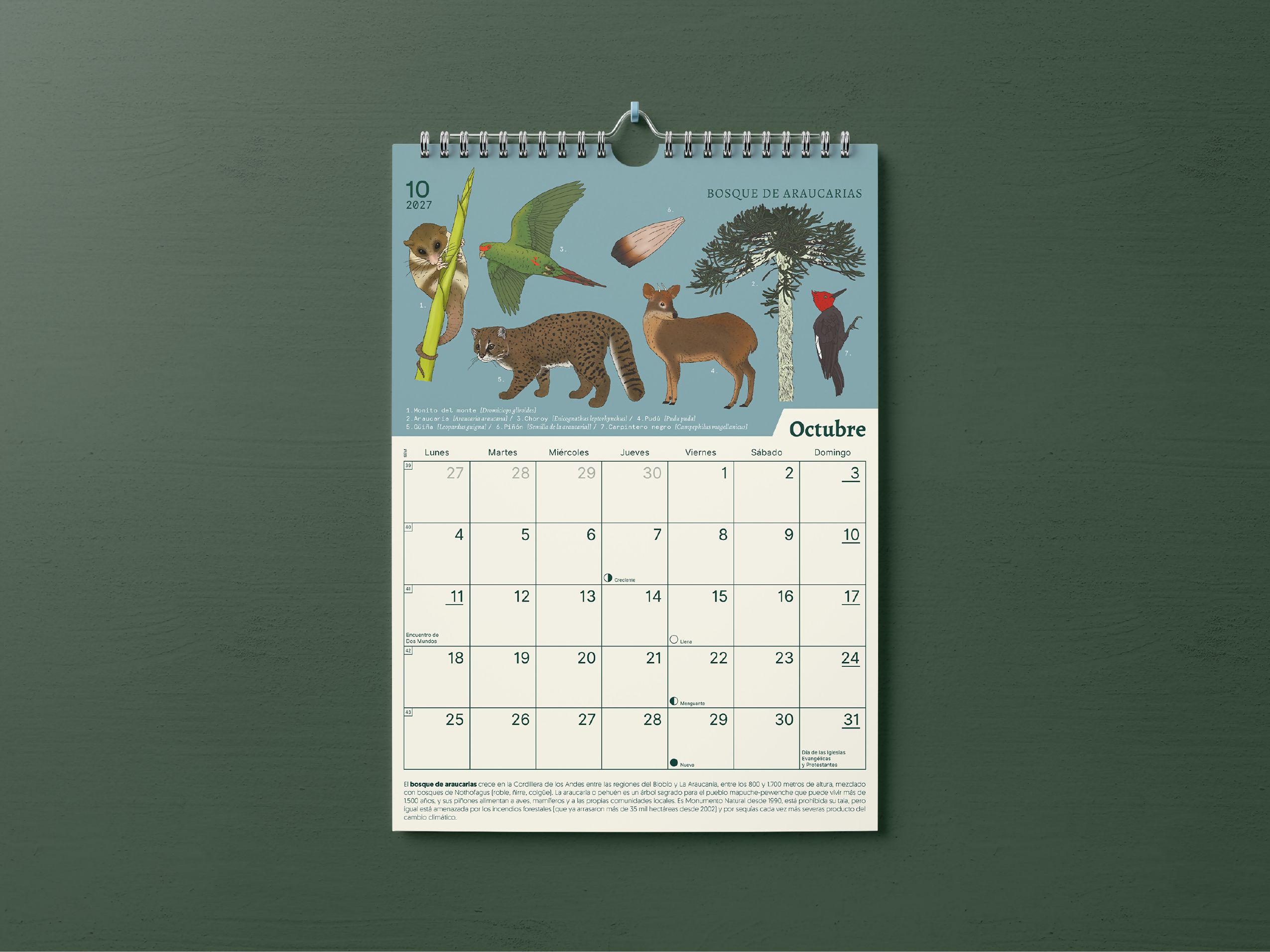 Calendario 2027 - Ecosistemas