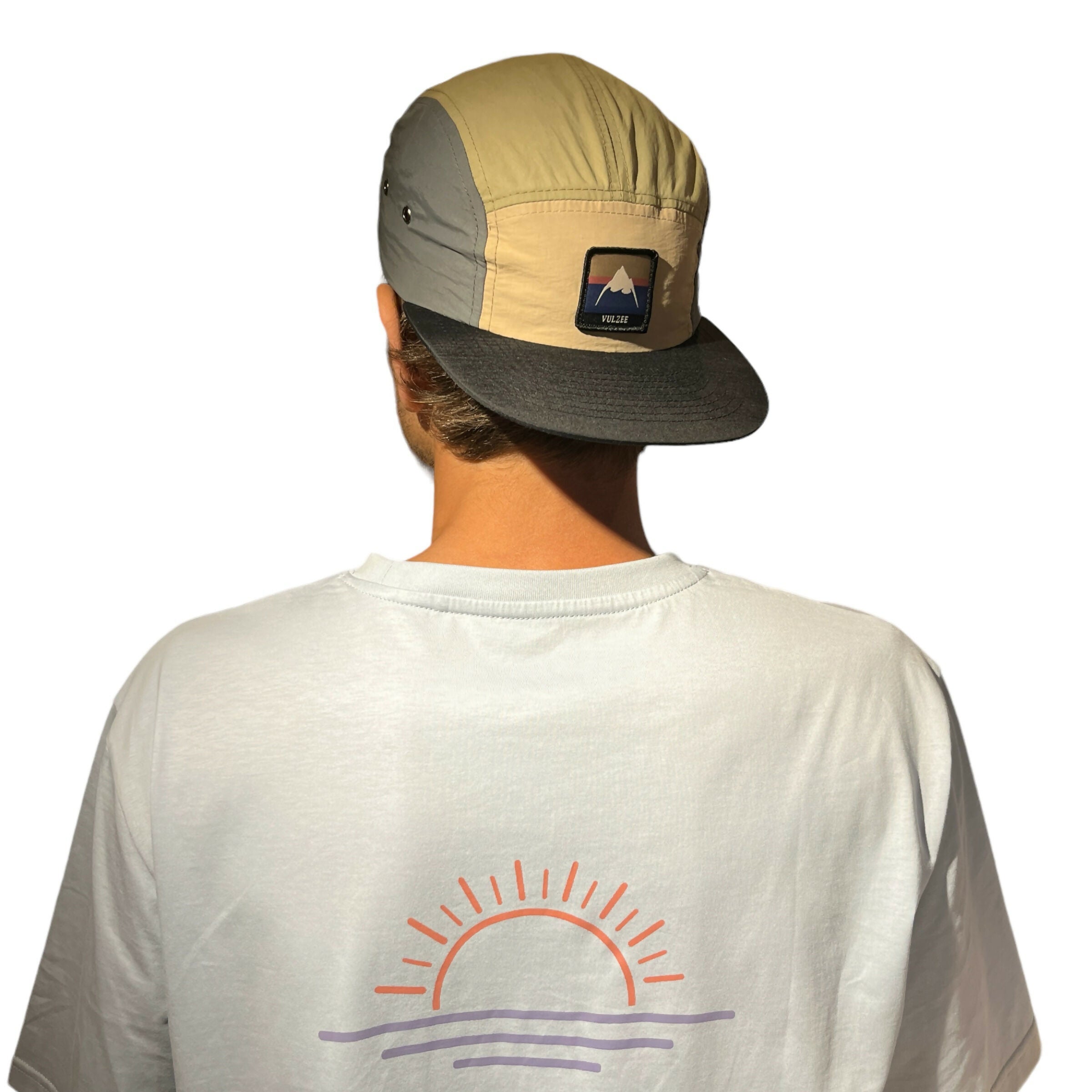 Polera vulzee manga corta hombre celeste sunset