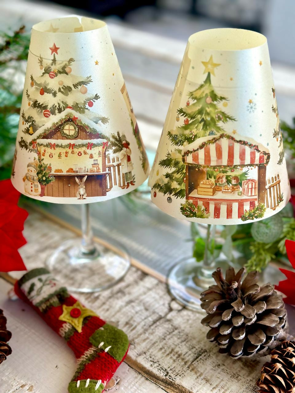 pantalla Feria navideña