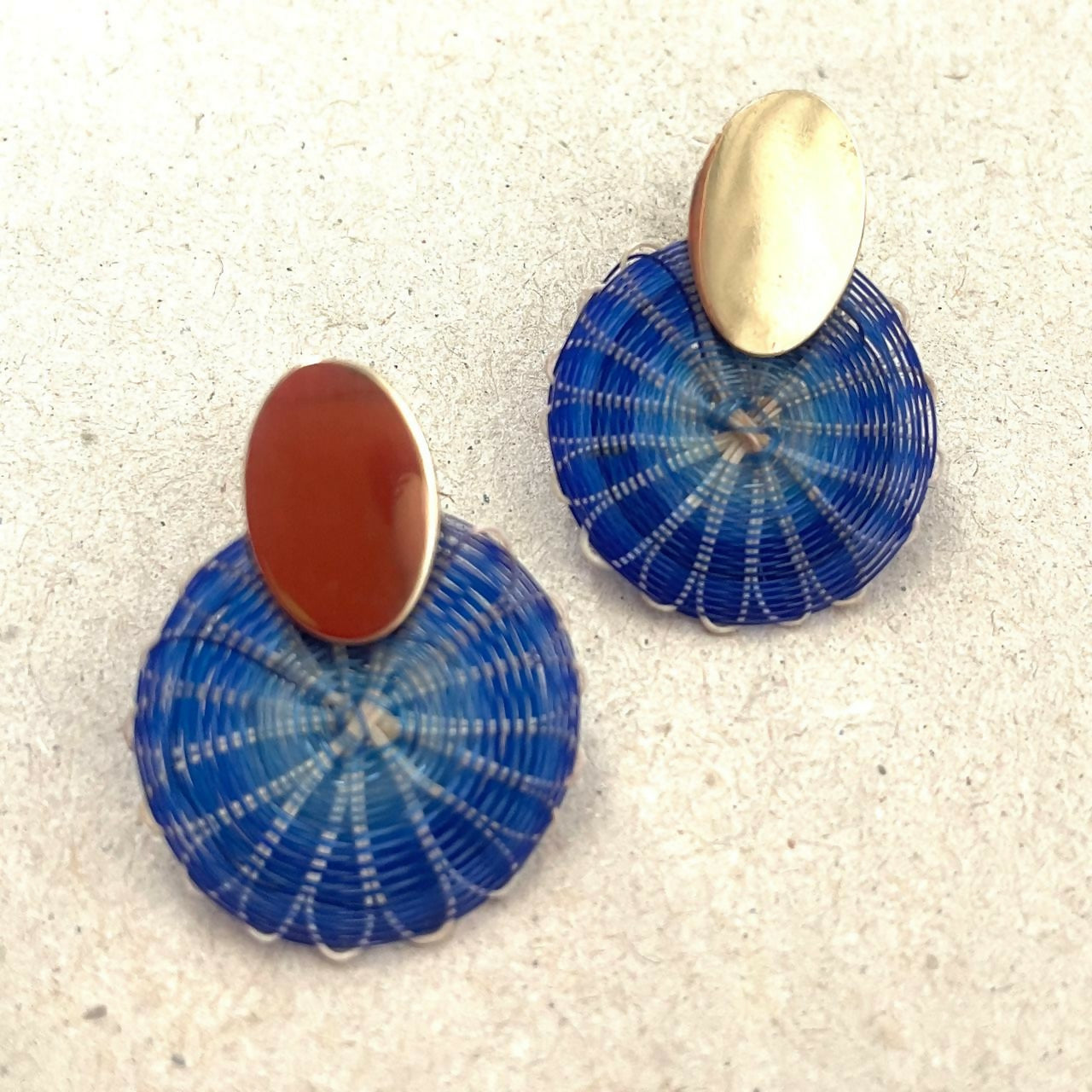 aro bronce disco mini crin azul (tienda)