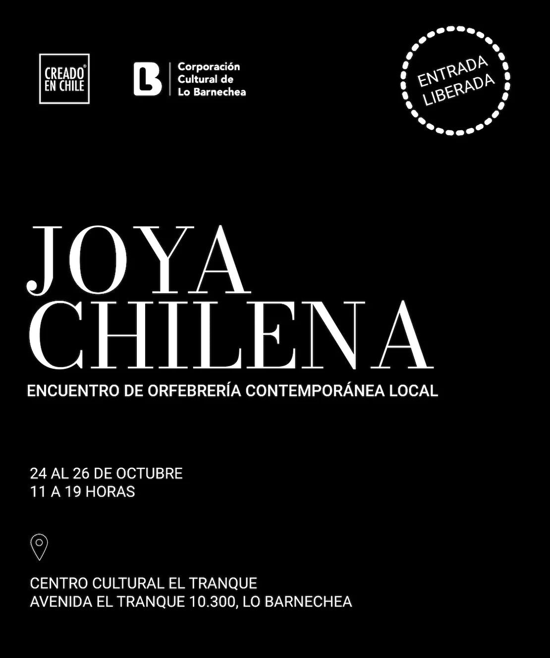 Joya Chilena lll edición (Segundo pago) - 24 al 26 de octubre