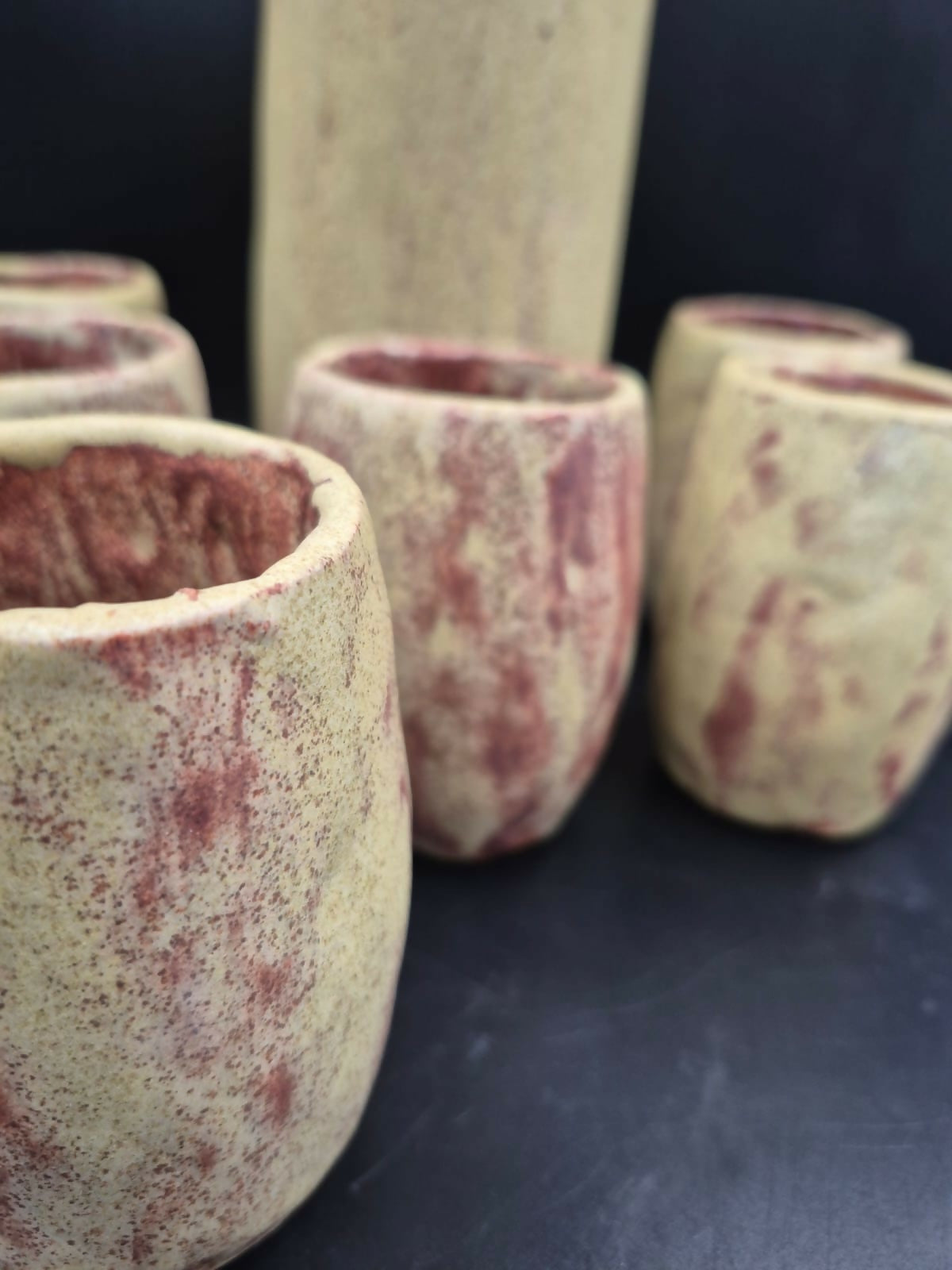 juego de pisco sour cerámica gres