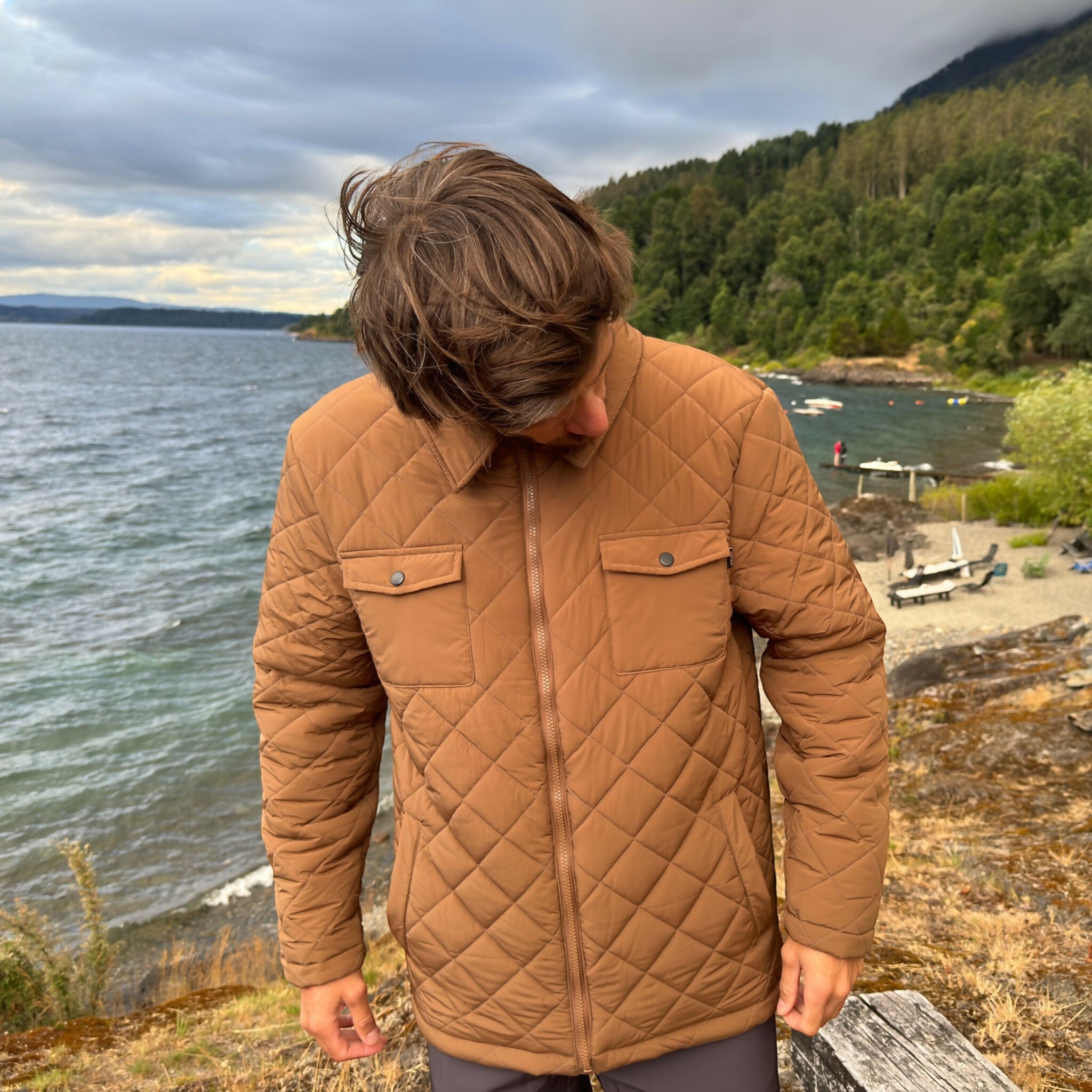 Chaqueta All Weather REVERSIBLE canvas BROWN_2