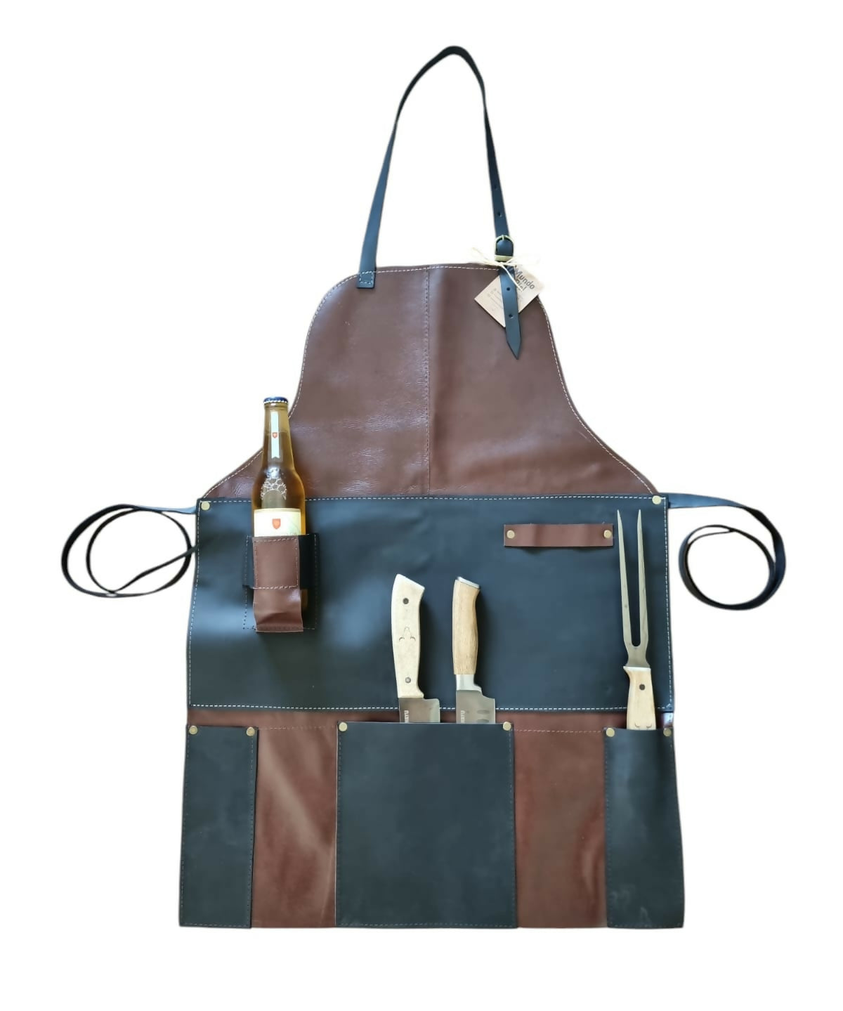 Pechera Diseño Negro con Cafe y decoracion