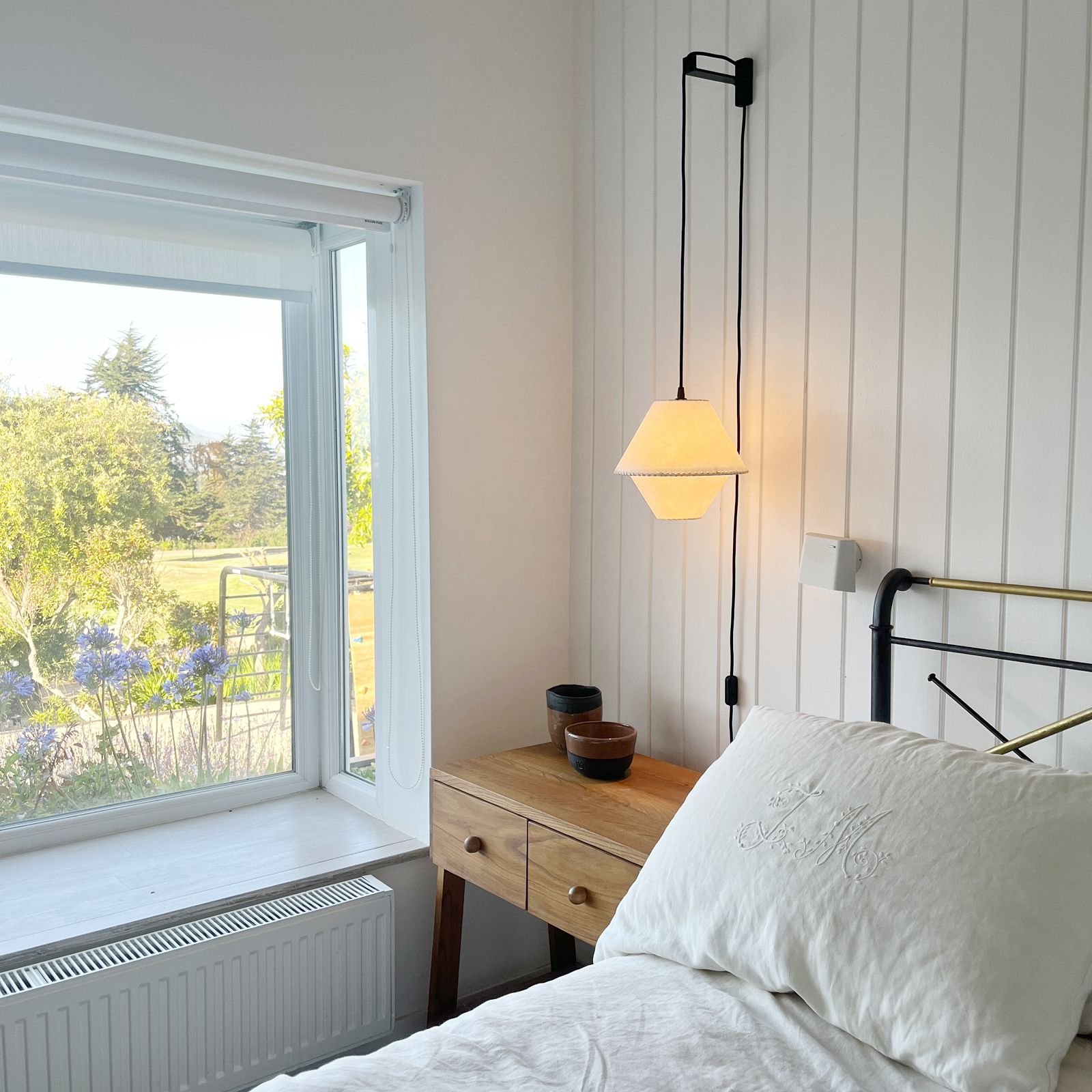 Lámpara Platillo Doble Escuadra de Fierro