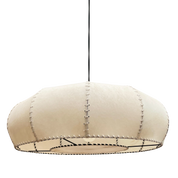 Lámpara Trufa Pergamino Base Fierro L