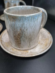 Tazas de café de cerámica gres