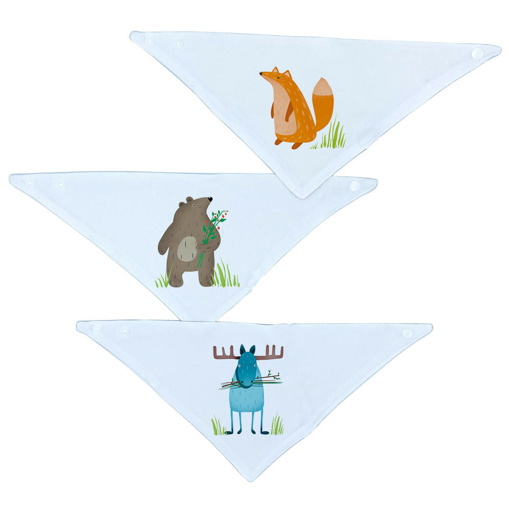 Set 3 Baberos – Bandanas Alce
