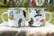 Tazón enlozado Pajaritos chilenos