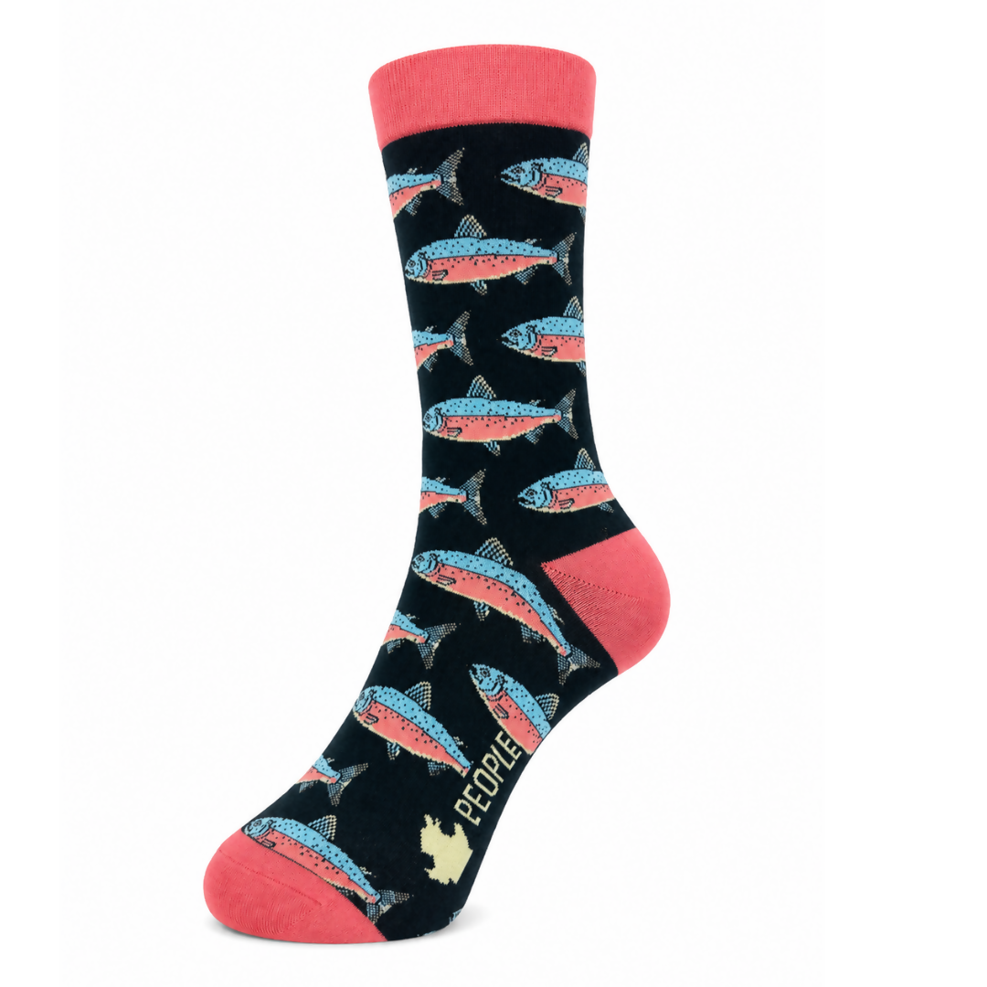 Calcetines con Diseño de Salmones