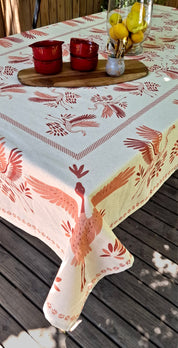 MANTEL FLAMENCOS ROJO ULMMO