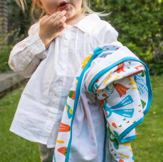 Mantita Gamuza "Flora y Fauna"