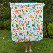 Mantita Gamuza "Flora y Fauna"