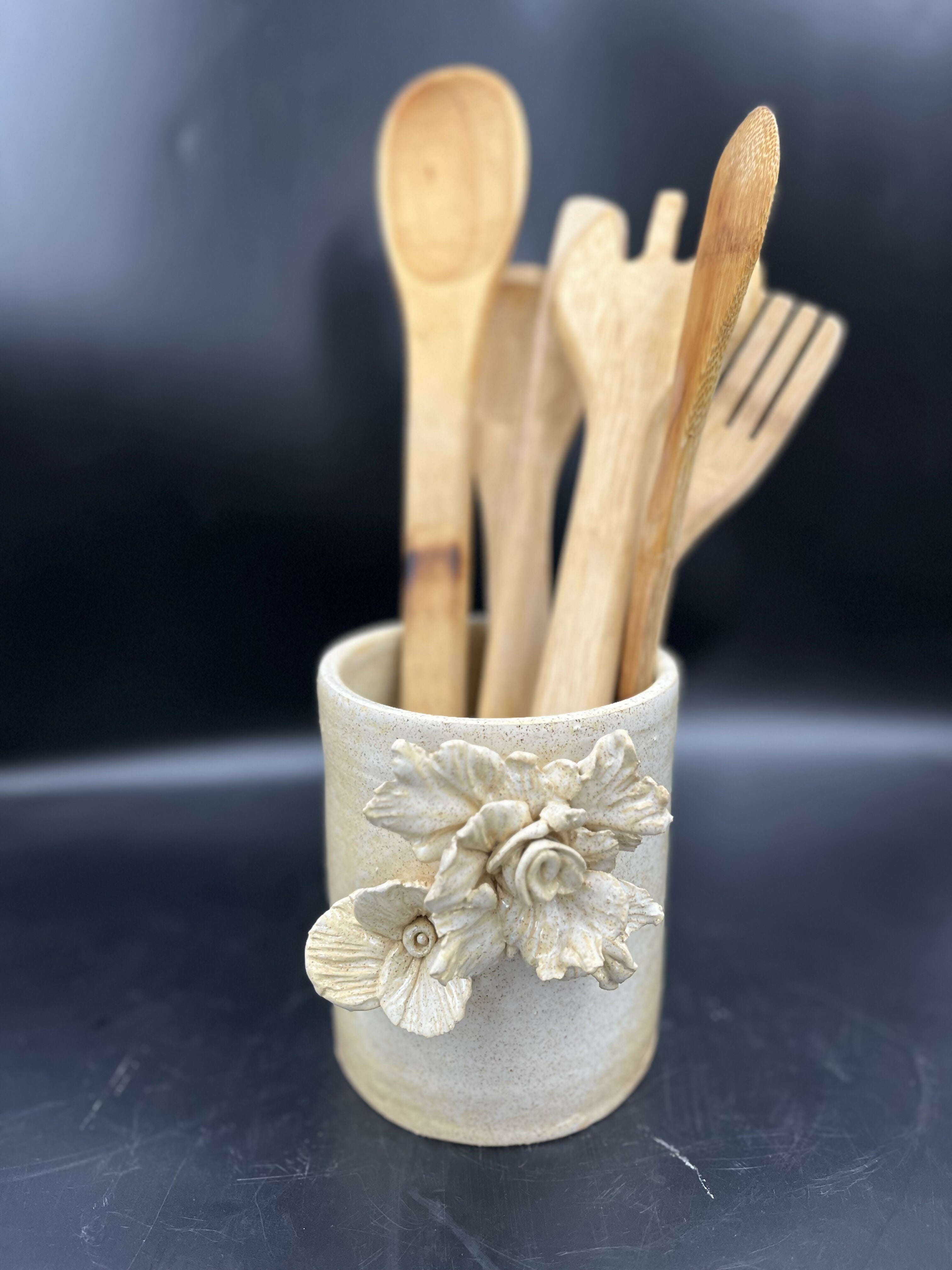 Contenedor de servicio de cerámica gres