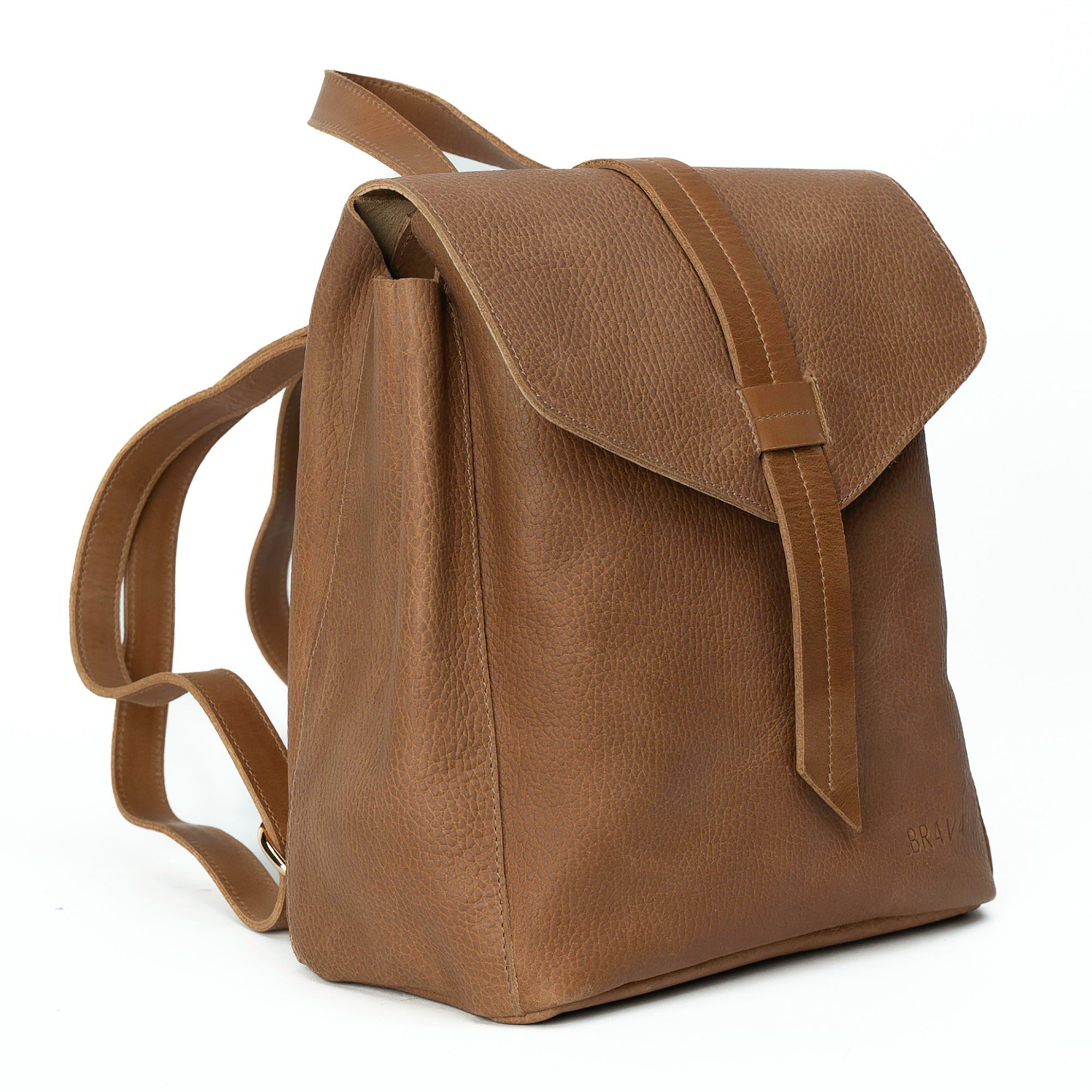 Mochila de cuero modelo ELENA Miel