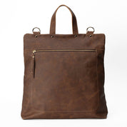 Mochila de cuero modelo EMILY Trufa