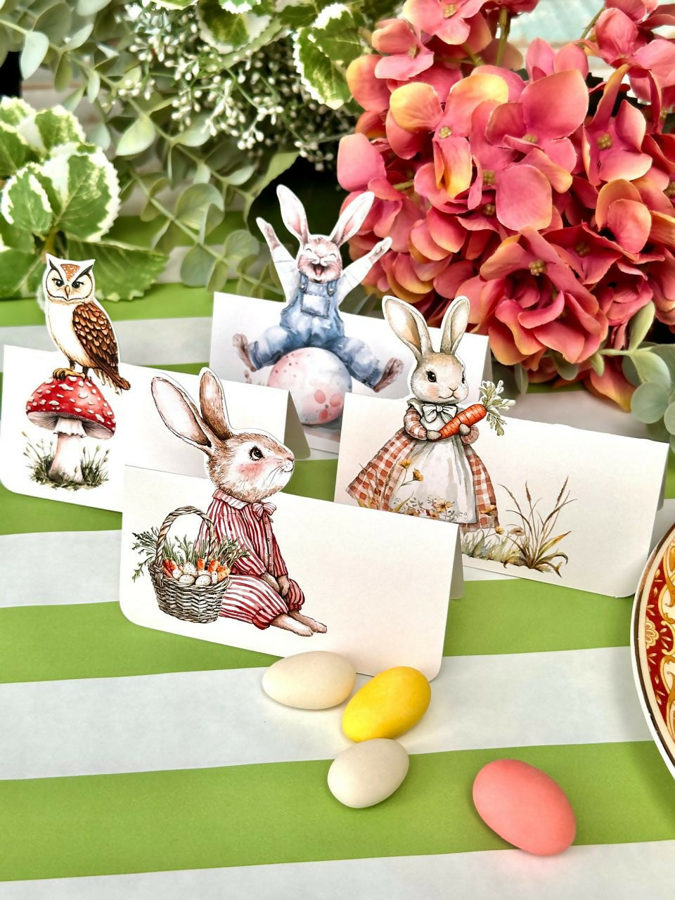 Place Card Familia Conejo