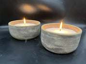 Velas decorativas de cerámica gres