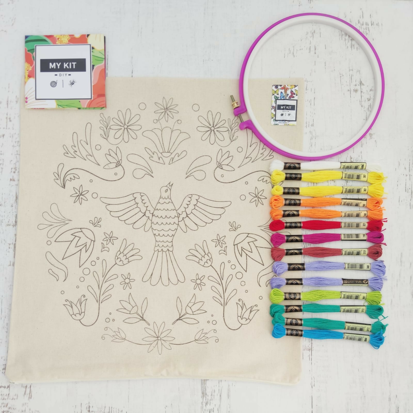 Kit funda de cojín para bordar tenango Jacinta