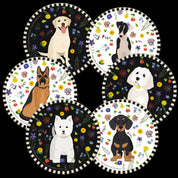 Posavasos Perros, set de 6 - Creado en Chile