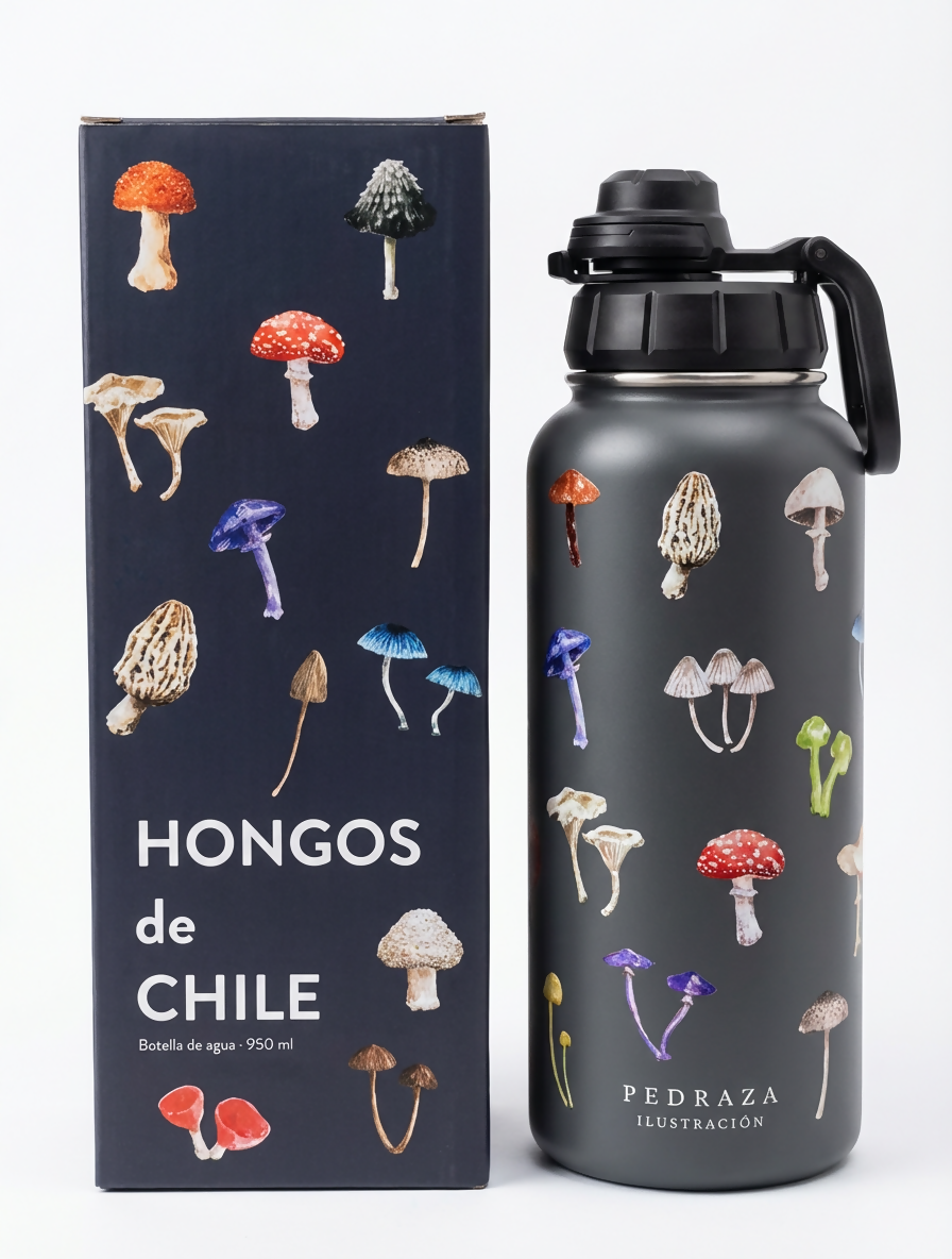 Botella Hongos de Chile