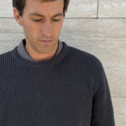 chaleco waffle grafito