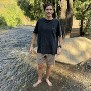 short híbrido 19" café