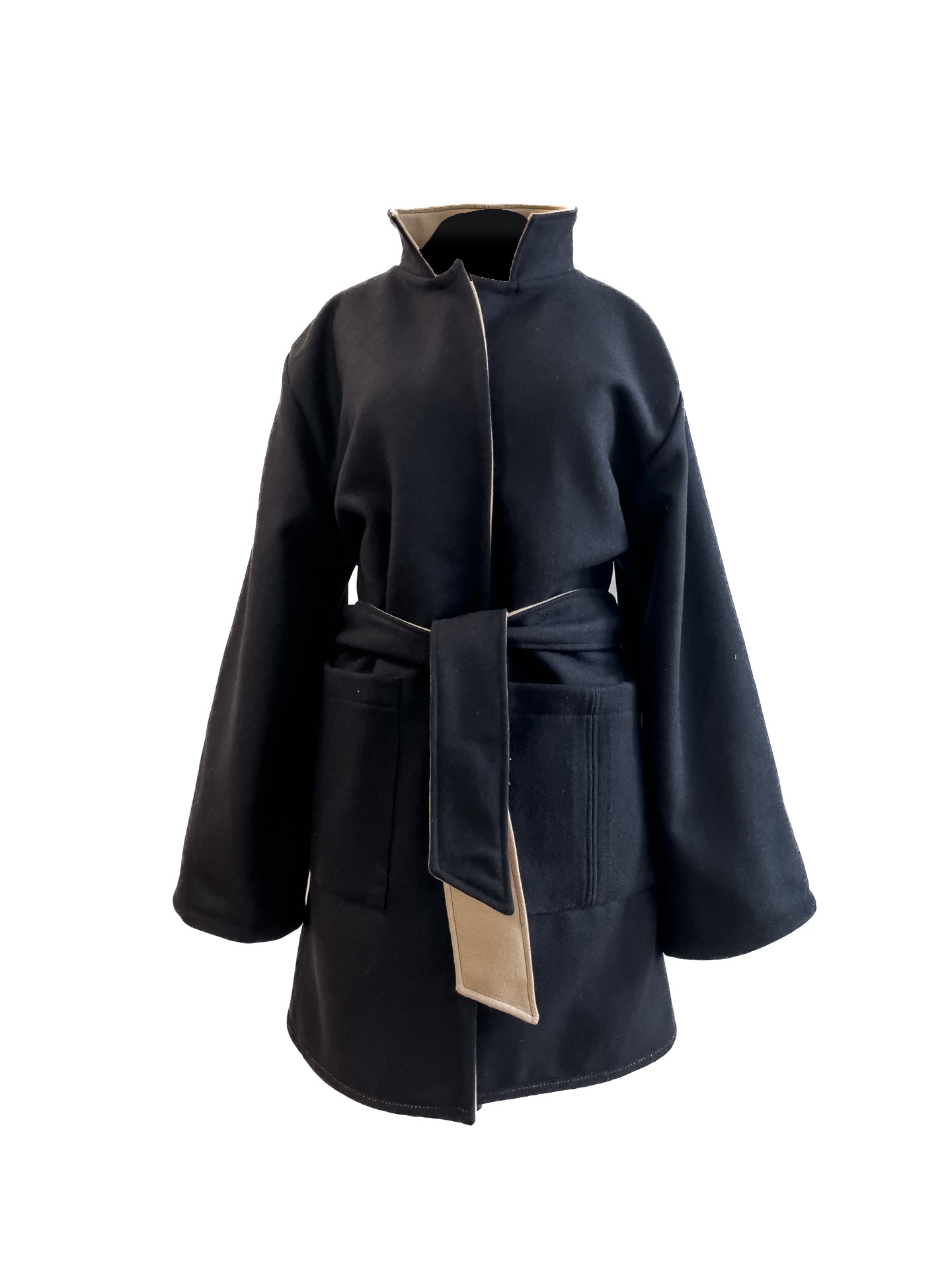 A pedido - Abrigo Reversible Lana Merino