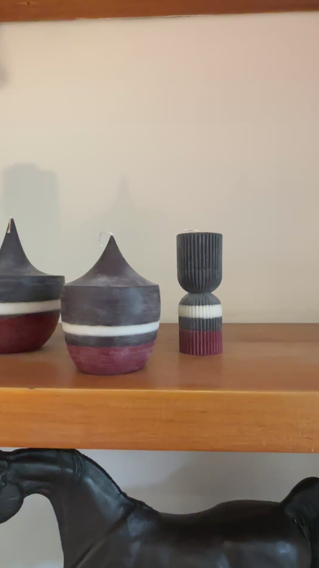 Vela Trompo 3 Colores Grande – Onas-Selk'nam