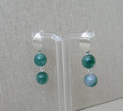 AROS PLATA HOJA DOBLE VERDE