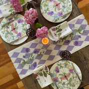 Camino de Mesa Violet Diamond - Linet Natural,