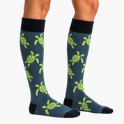 Calcetines con diseño de Tortuga Verde