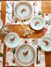 Plato de fondo diseño gallina 25cm