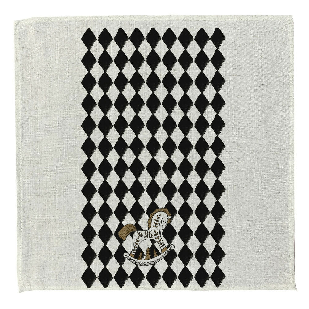 Set 4 Servilletas Cascanueces Rombo - Lino Poliester