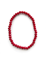 PULSERA ROJO FINO CRISTAL