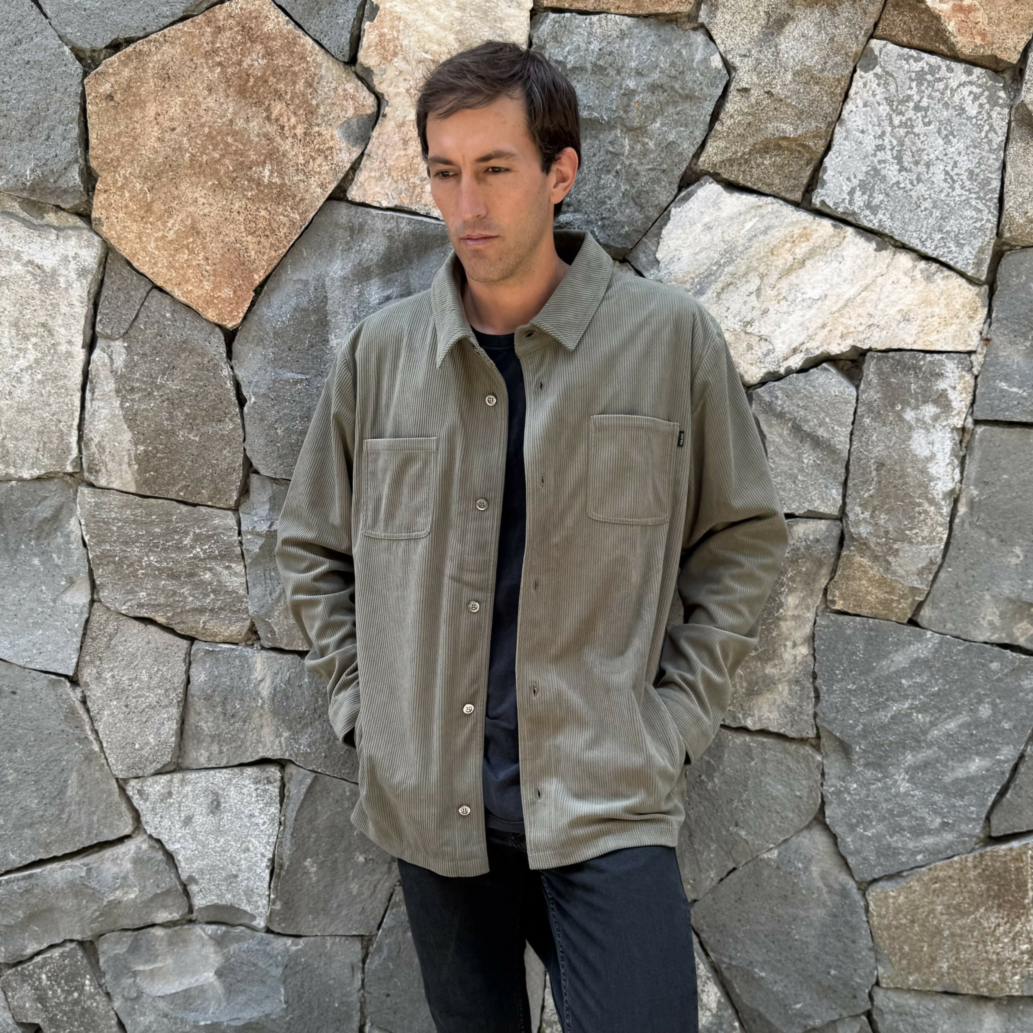 chaqueta cotelé café