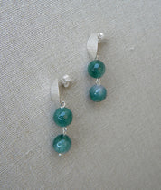 AROS PLATA HOJA DOBLE VERDE