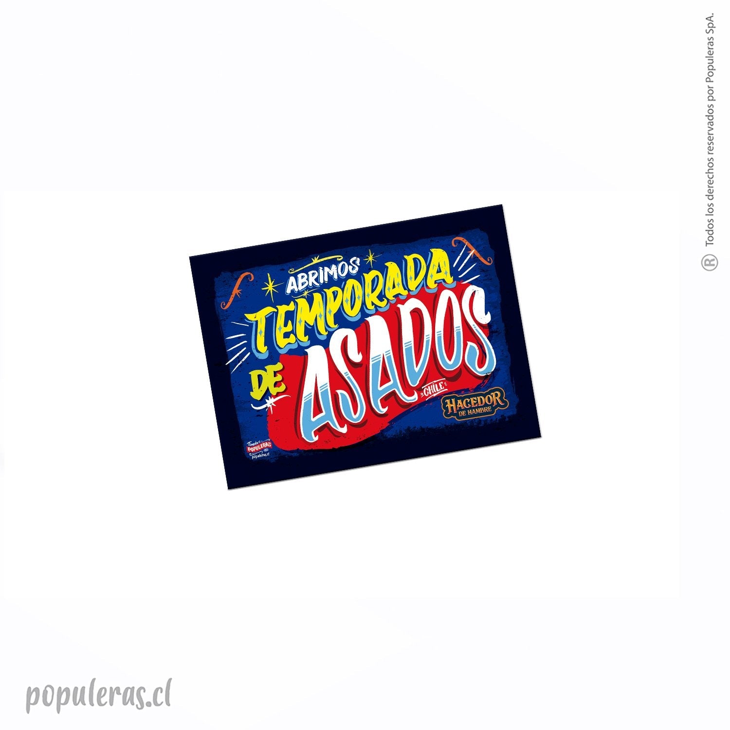 Magnético Abrimos Temporada de Asados - Populeras