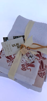 Set de Toallas Mano y Visita Flamenco Rosa- ULMMO