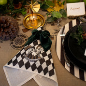 Set 4 Servilletas Cascanueces Rombo - Lino Poliester